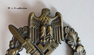 Infanterie Sturmabzeichen bronze hersteller JFS (2) (Medium).JPG