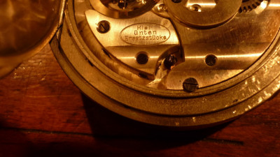 Uurwerk excelcior,vakje mer reserve onderdelen