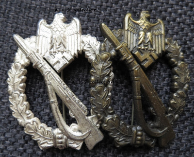 Infanterie sturmabzeichen in bronze und silber hersteller JFS (10).JPG