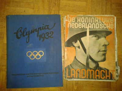 olimpiade boek helemaal compleet en een leuk boek over de nederlandse landmacht van voor 1940.