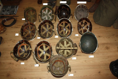 collectie US helmen