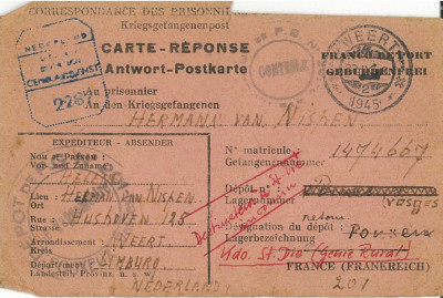 kaart naar POW kamp St. Vie??