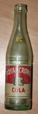 Leeg flesje Royal Crown cola