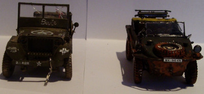 Pvt. Mike's Jeep en Schwimmwagen!