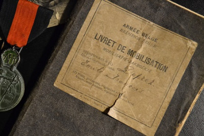 Close up mobilisatie zakboekje