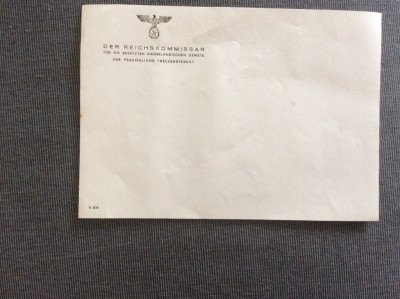 Dit briefje komt uit het hoofdkwartier van Seys Inquard in Den Haag