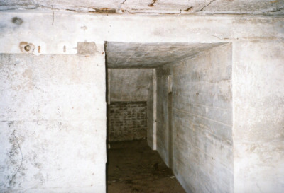 Interieur van een bunker.