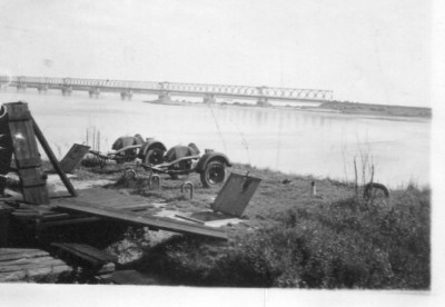 2 cm Flak op een Nederlandse kazemat bij de Moerdijkbrug, mei 1940.