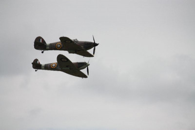 Spitfire and Hurricane