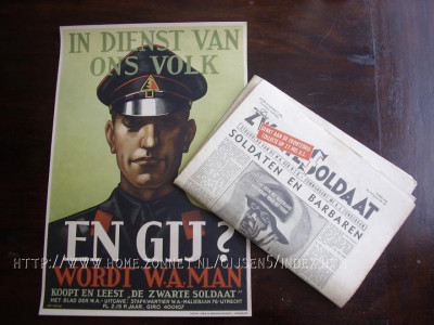 W.A. affiche en ZwarteSoldaat