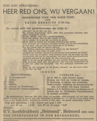 uit een krant van 23-10-1939