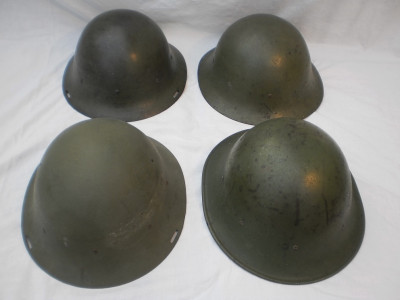 Nederlandse m16 helmen; model A, B,C, en D