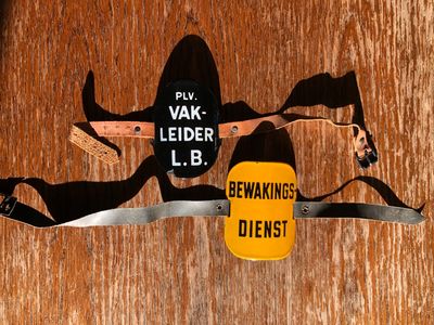 LBD armschildjes. PLV vakleider en Bewakingsdienst