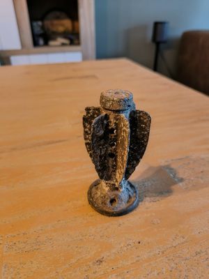 Achterkant mortier verwacht ik