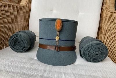 Nederlandse kepie en puttees 1936-1937
