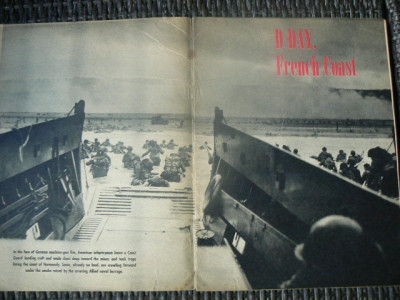Dit tijdschrift bevat een paar pagina´s met mooie artikelen over D-day zoals deze openingspagina hierboven!